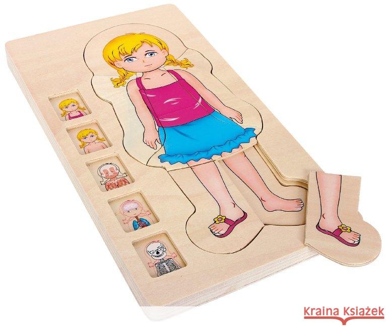 Holzpuzzle Anatomie Mädchen (Kinderpuzzle) small foot 4020972058140 Legler - książka