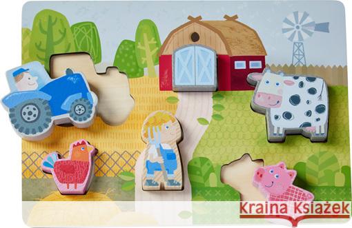 Holzpuzzle Auf dem Bauernhof (Kinderpuzzle) Neundorfer, Jutta 4010168257907 HABA Sales GmbH & Co. KG - książka