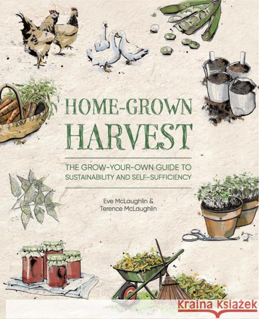 Home-Grown Harvest: The Grow-Your-Own Guide to Sustainability and Self-Sufficiency Terence Mclaughlin 9781446309124 David & Charles - książka