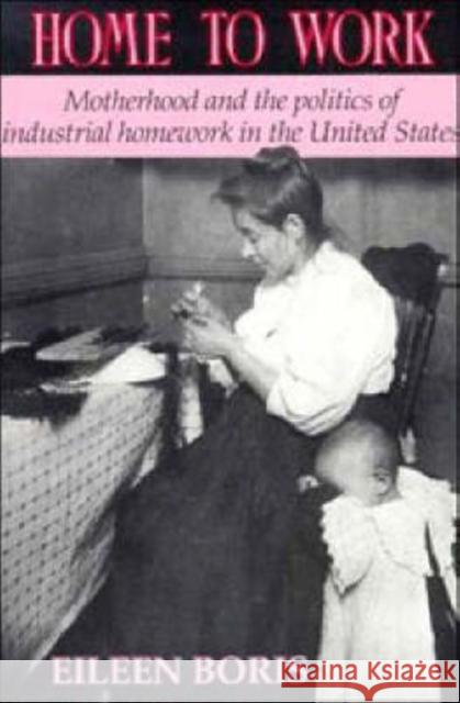 Home to Work: Motherhood and the Politics of Industrial Homework in the United States Boris, Eileen 9780521455480 Cambridge University Press - książka