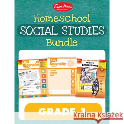 Homeschool Social Studies Bundle, Grade 1 Evan-Moor Educational Publishers 9781629389103 Evan-Moor Educational Publishers - książka