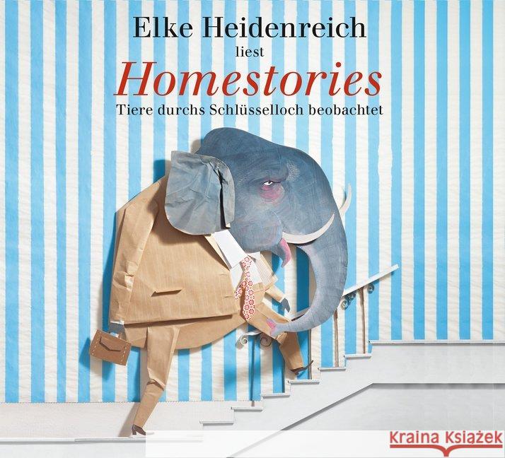 Homestories, 1 Audio-CD : Tiere durchs Schlüsselloch beobachtet. Gelesen von der Autorin Heidenreich, Elke; Müller, Daniel 9783036912905 Kein & Aber - książka