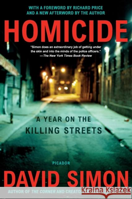 Homicide: A Year on the Killing Streets David Simon 9780805080759 Holt Rinehart and Winston - książka