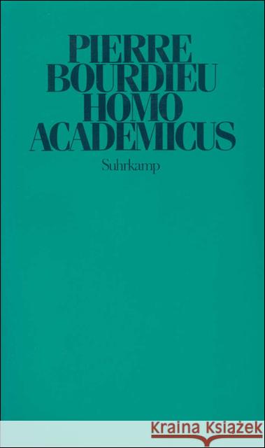 Homo academicus Bourdieu, Pierre 9783518578933 Suhrkamp - książka