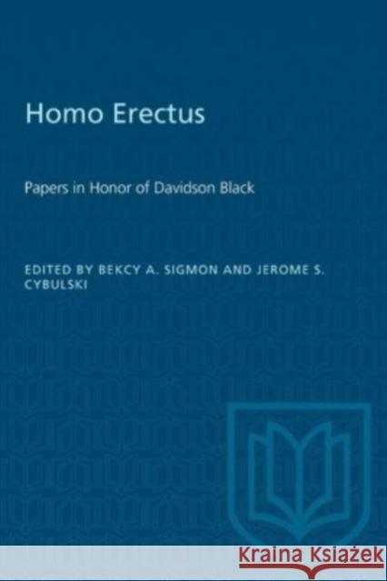 HOMO ERECTUS PAPERS HONOR DAVIDSON BLP  9781487585372 TORONTO UNIVERSITY PRESS - książka
