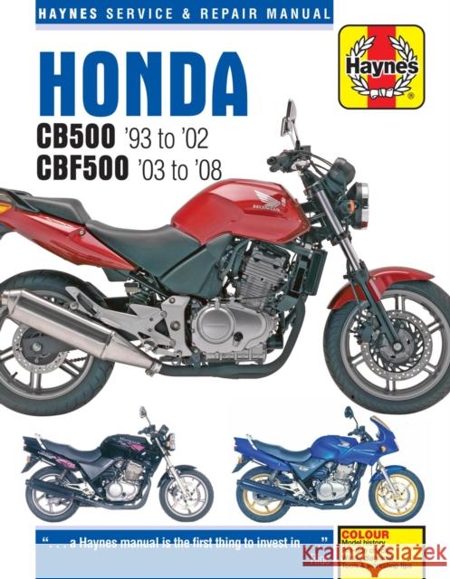 Honda CB500 & CBF500 (93 - 08)  9781785210013 Haynes Publishing Group - książka