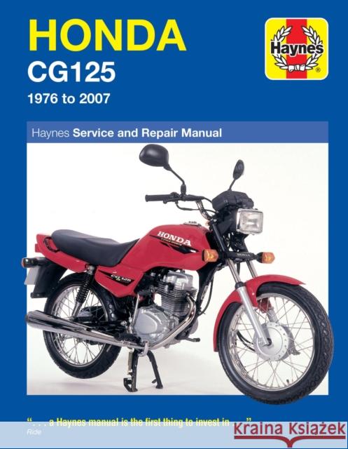 Honda CG125 (76 - 07) Pete Shoemark 9781844257539 Haynes Publishing Group - książka