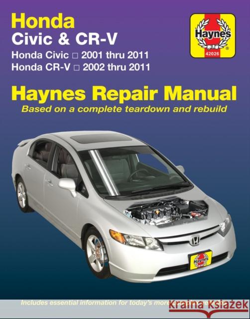 Honda Civic (01-11) Haynes 9781620922996 Haynes Manuals Inc - książka