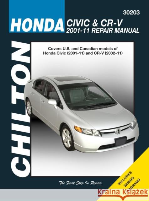 Honda Civic & CR-V ('01-'11) (Chilton) Haynes Publishing 9781620923054 Haynes Manuals Inc - książka