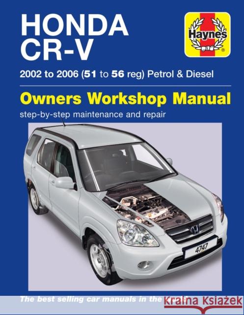 Honda CR-V Petrol & Diesel (02 - 06) Haynes Repair Manual Haynes Publishing 9781785213151  - książka