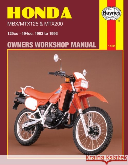 Honda MBX/MTX125 & MTX200 (83 - 93) Haynes Publishing 9781850109013 HAYNES MANUALS INC - książka