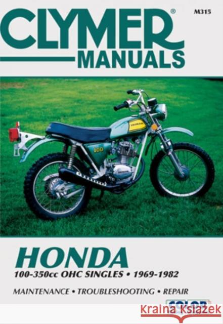 Honda Ohc Sngls 100-350cc 69-82 Jorgensen                                Sydnie A. Wauson Ed Scott 9780892871841 Clymer Publishing - książka