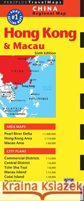 Hong Kong & Macau Travel Map Sixth Edition Periplus Editions 9780794607111  - książka