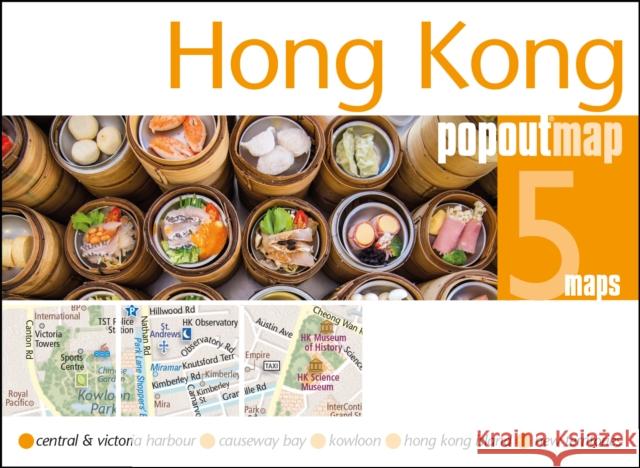 Hong Kong PopOut Map  9781910218730 Heartwood Publishing - książka