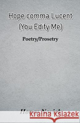 Hope comma Lucent Honey Novick 9788182537545 Cyberwit.Net - książka