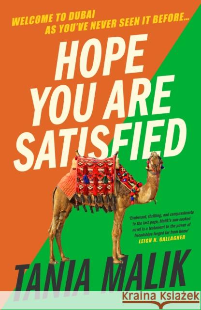 Hope You Are Satisfied Tania Malik 9780857308917 Verve Books - książka