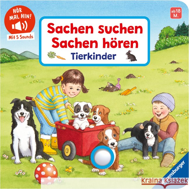 Hör mal hin - Sachen suchen, Sachen hören: Tierkinder Nahrgang, Frauke 9783473422067 Ravensburger Verlag - książka