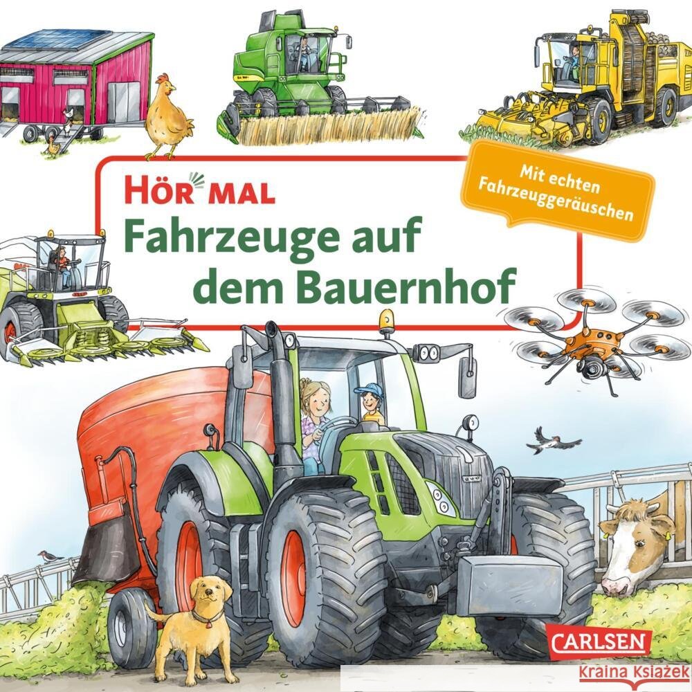Hör mal (Soundbuch): Fahrzeuge auf dem Bauernhof Zimmer, Christian 9783551253989 Carlsen - książka