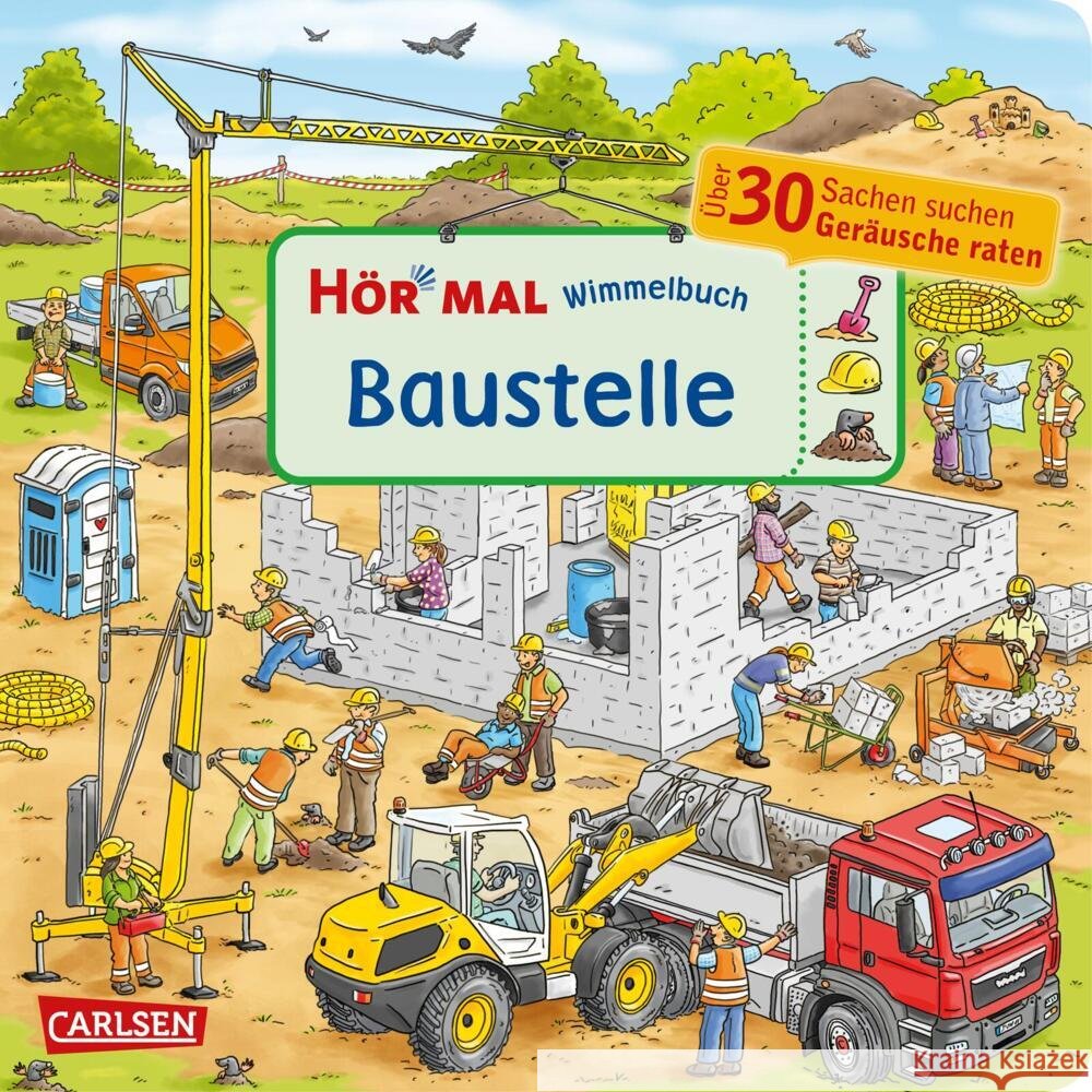 Hör mal (Soundbuch): Wimmelbuch: Baustelle Bollin, Enni 9783551253354 Carlsen - książka