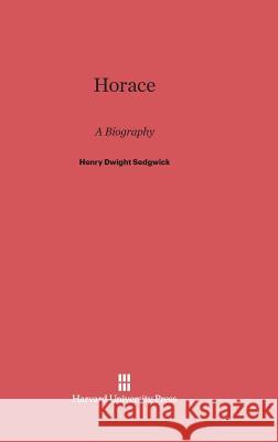 Horace Henry Dwight Sedgwick 9780674428201 Harvard University Press - książka