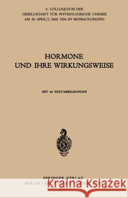 Hormone Und Ihre Wirkungsweise Koller, G. 9783540018773 Springer - książka