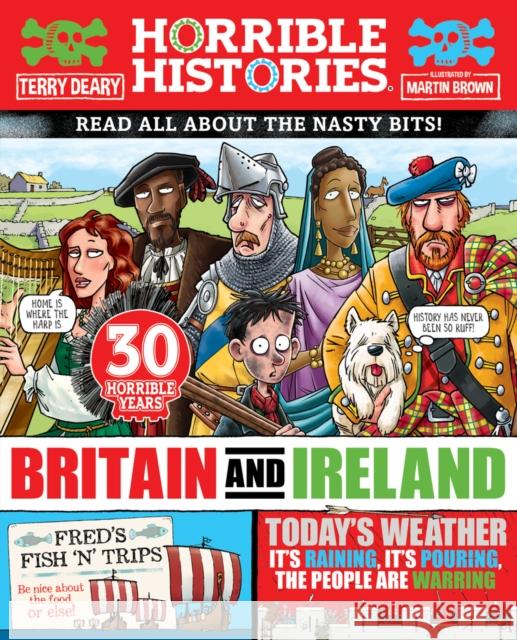 Horrible History of Britain and Ireland (newspaper edition) Terry Deary 9780702326516 Scholastic - książka