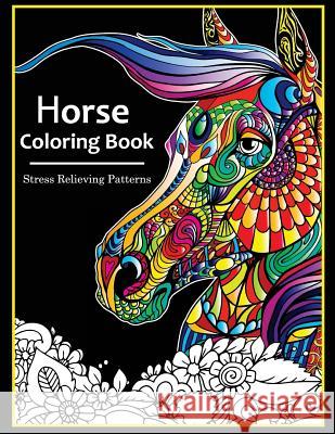 Horse Coloring books for adults Gabrielle D. Davis 9781543129632 Createspace Independent Publishing Platform - książka