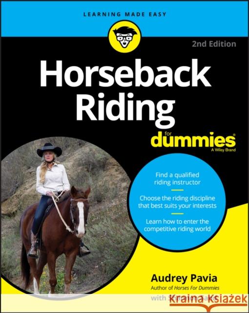 Horseback Riding for Dummies Pavia, Audrey 9781119607663 For Dummies - książka