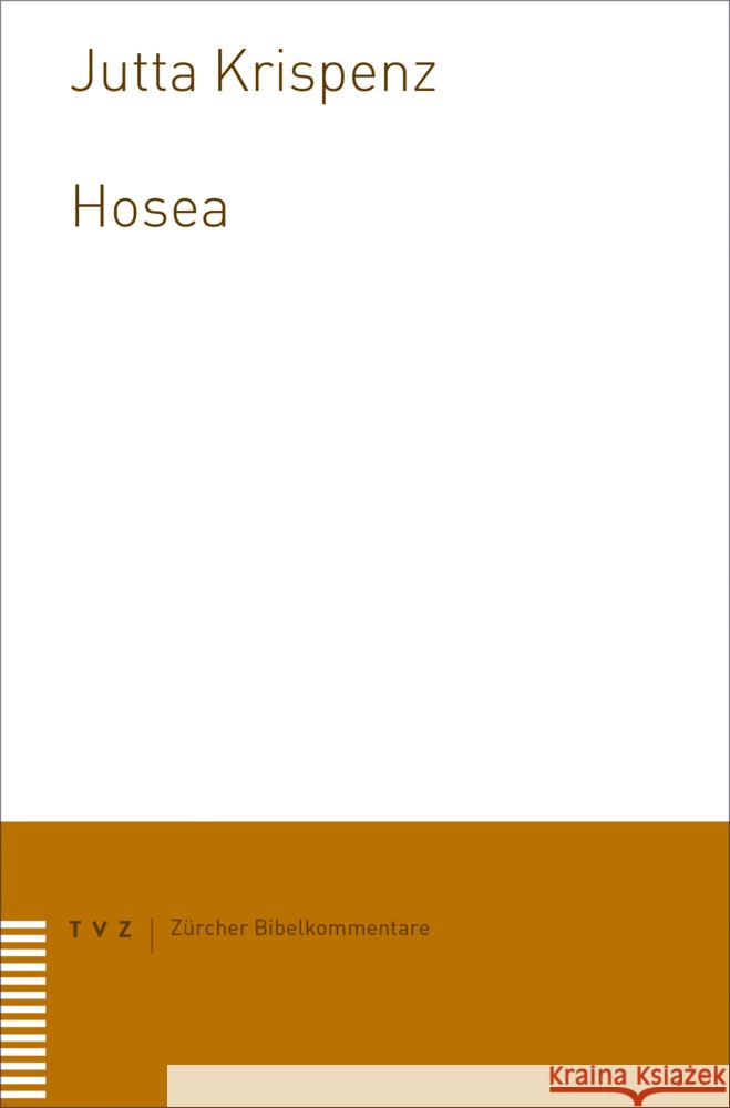 Hosea Krispenz, Jutta 9783290185794 TVZ Theologischer Verlag - książka