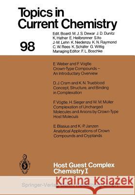 Host Guest Complex Chemistry I F. Vogtle 9783662153727 Springer - książka