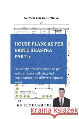 HOUSE PLANS as per Vastu Shastra Part -1: (80 variety of house plans as per Vastu Shastra with detailed explanation and different square areas) A S Sethu Pathi 9781728625867 Independently Published - książka