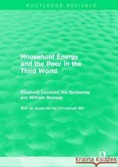 Household Energy and the Poor in the Third World Elizabeth Cecelski Joy Dunkerley William Ramsay 9781138951082 Routledge - książka