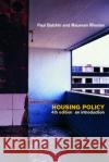 Housing Policy: An Introduction Balchin, Paul 9780415252140 Routledge