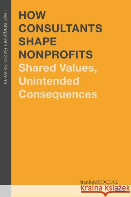 How Consultants Shape Nonprofits: Shared Values, Unintended Consequences Leah Margareta Gazzo Reisman 9781503635364 Stanford Business Books - książka