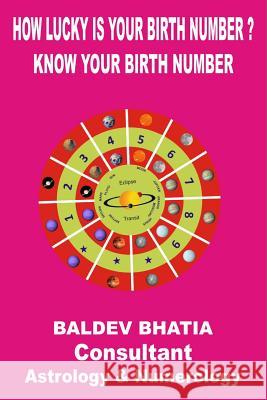 How Lucky is Your Birth Number Bhatia, Baldev 9781365829802 Lulu.com - książka