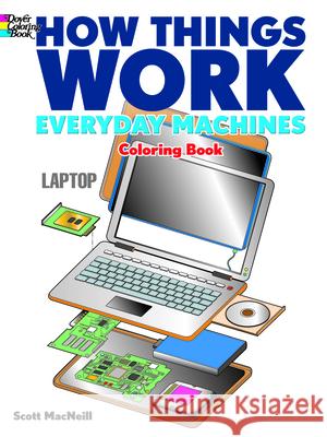How Things Work: Everyday Machines Coloring Book MacNeill, Scott 9780486492209 Dover Publications - książka