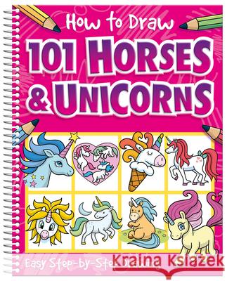 How to Draw 101 Horses and Unicorns Imagine That                             Barry Green 9781801055963 Imagine That - książka