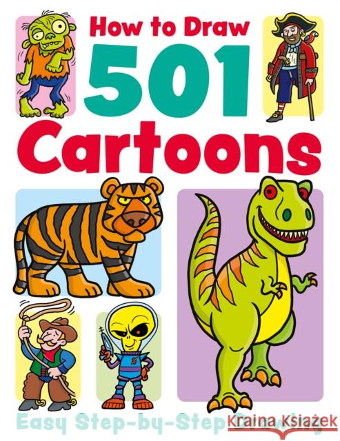 How to Draw 501 Cartoons Nat Lambert 9781835551806 Two Windmills - książka
