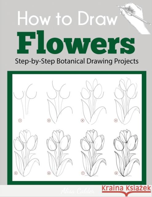 How to Draw Flowers: Step-by-Step Botanical Drawing Projects Alisa Calder 9781647901219 Dylanna Publishing, Inc. - książka