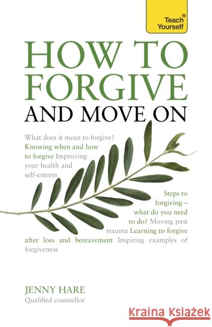 How to Forgive and Move on Hare, Jenny 9781444190106  - książka