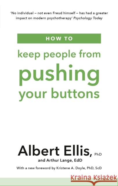 How to Keep People From Pushing Your Buttons Arthur Lange 9781472142825 Robinson - książka
