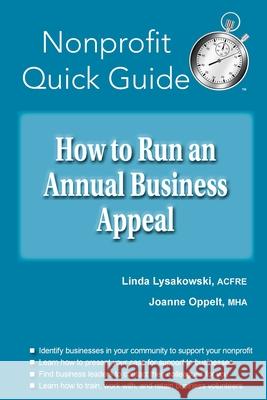 How to Run an Annual Business Appeal Linda Lysakowski Joanne Oppelt 9781951978150 Joanne Oppelt Consulting, LLC - książka