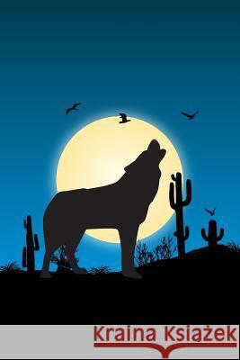 Howling Wolf: Graph Paper Notebook, 6x9 Inch, 120 pages Playful Press 9781073167975 Independently Published - książka