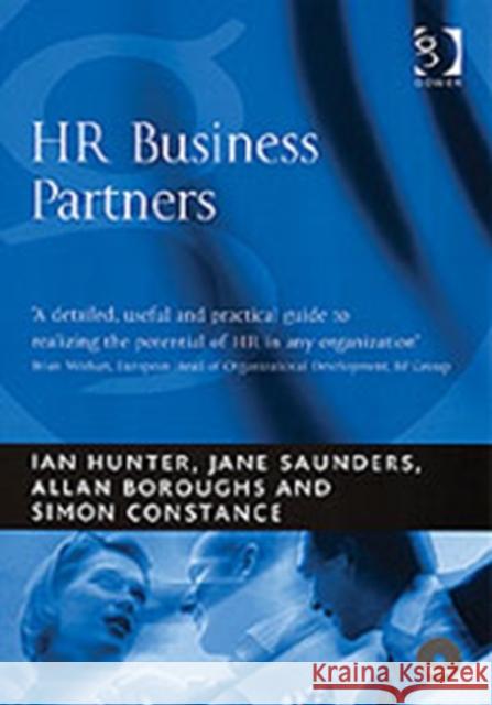 HR Business Partners Ian Hunter Jane Saunders 9780566086250 GOWER PUBLISHING LTD - książka