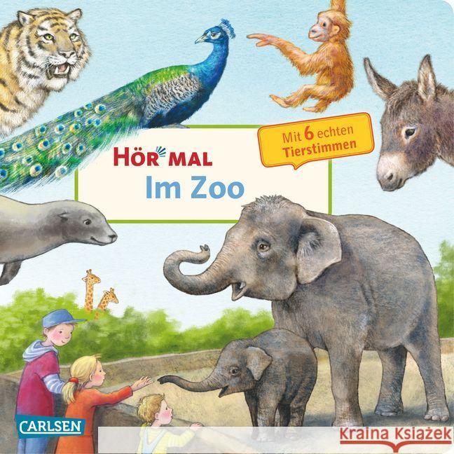Hör mal - Im Zoo, m. Soundeffekten : Mit 6 echten Tierstimmen Möller, Anne 9783551250407 Carlsen - książka