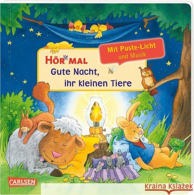 Hör mal: Gute Nacht, ihr kleinen Tiere, m. Soundeffekten : Mit Puste-Licht und Musik Schuld, Kerstin M. 9783551252944 Carlsen - książka