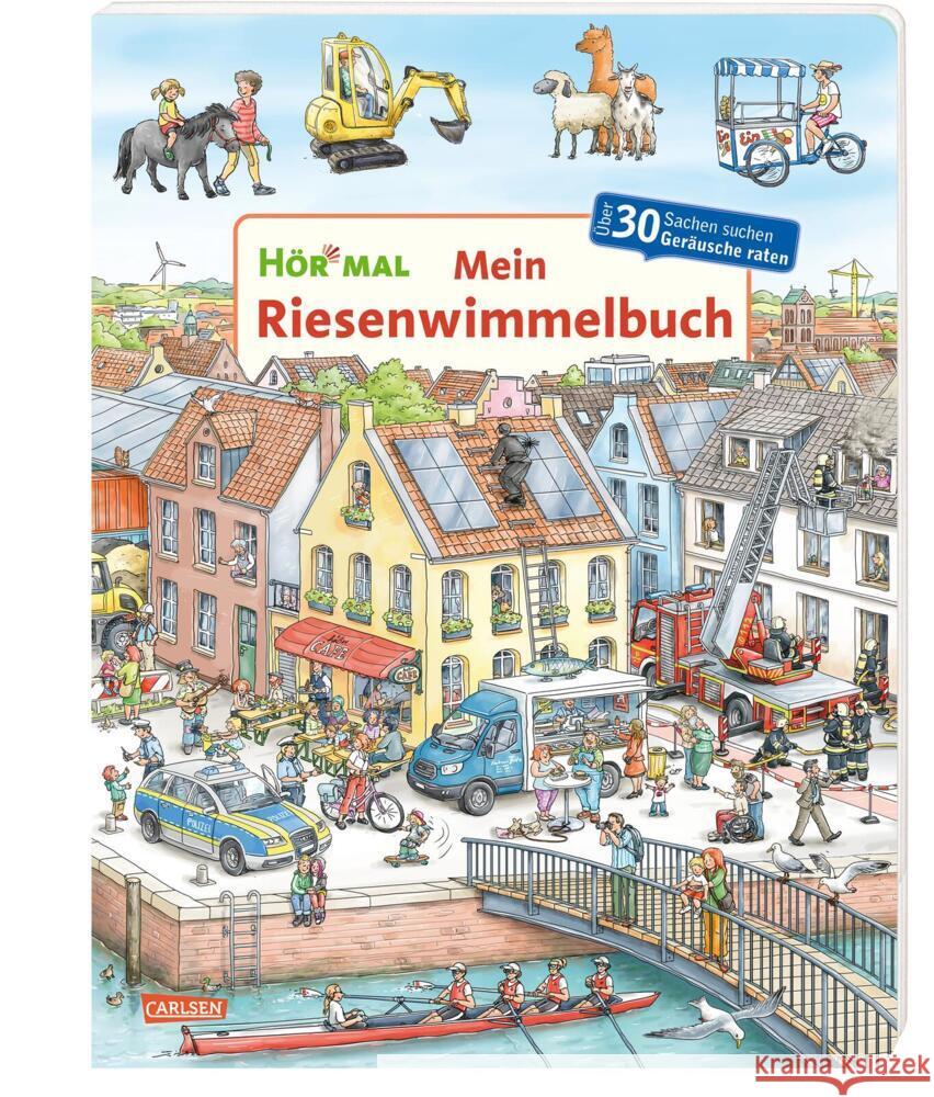 Hör mal (Soundbuch): Mein Riesenwimmelbuch Zimmer, Christian 9783551254641 Carlsen - książka