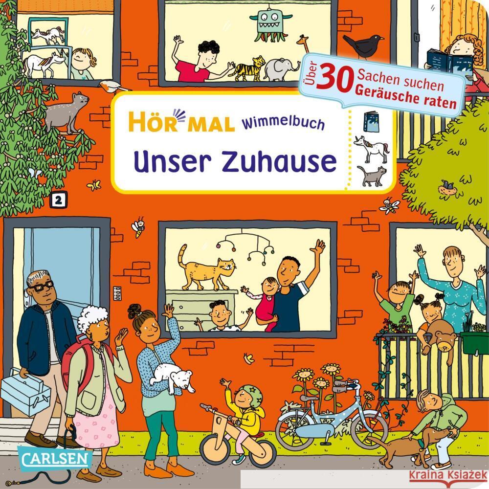 Hör mal (Soundbuch): Wimmelbuch: Unser Zuhause Hofmann, Julia 9783551251923 Carlsen - książka