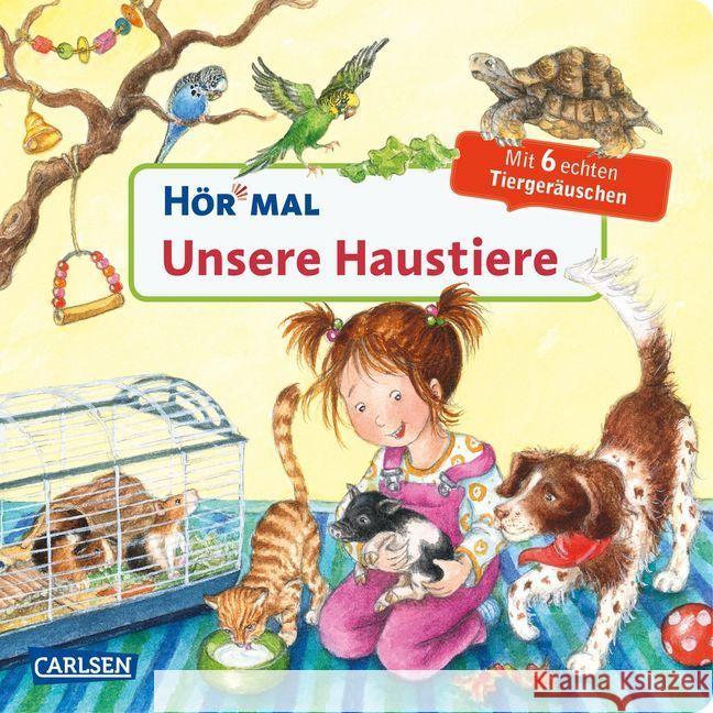 Hör mal: Unsere Haustiere, m. Soundeffekten : Mit 6 echten Tiergeräuschen Trapp, Kyrima 9783551250582 Carlsen - książka