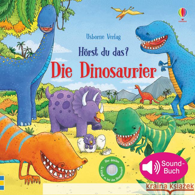 Hörst du das? Die Dinosaurier Taplin, Sam 9781789412970 Usborne Verlag - książka